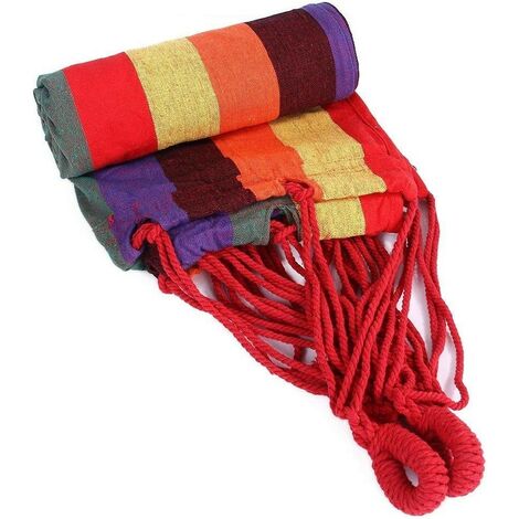Double Orange Grey Hamac simple et double avec moustiquaire portable voyage camping en plein air