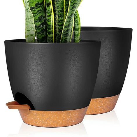 Blumentopf – Blumentopf für den Außenbereich, Set mit 2 Töpfen (1/5)