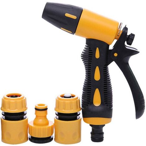 Pistolet d'arrosage- Pistolet à eau de jardin, pour le lavage des voitures l'arrosage des plantes le nettoyage du jardin (1/4)