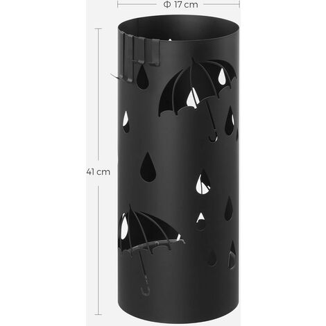 Porte-parapluie Extra Large 21 Trous Avec Bac Récupérateur D'eau - Pour Maison Et Bureau