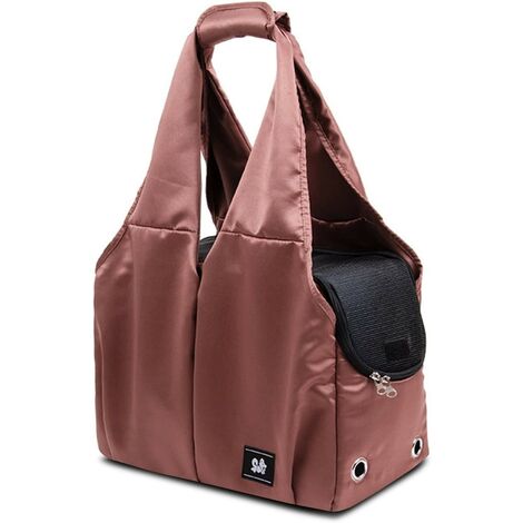 Sac Transport Chat Chien, Respirant Sac de Transport en Bandoulière, avec Sangle de Sécurité Interne, caramel (1/5)