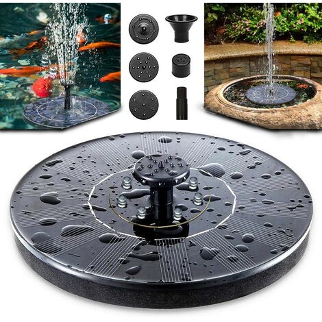 Fontaine Solaire Extérieure AISITIN Avec Support Métal Antidérapant - Pompe Fontaine Jardin Écologique