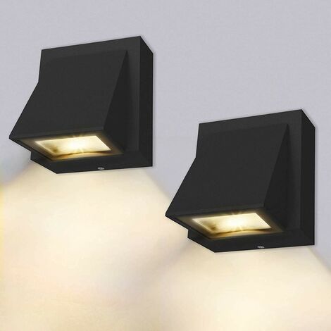 Applique murale, 2 pièces, 3W - Applique murale LED intérieur/extérieur,3000K/IP65 (1/5)