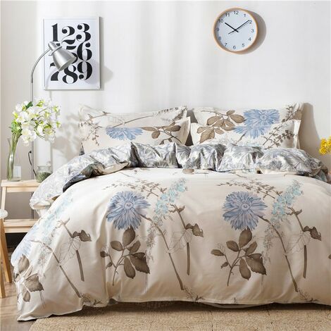 Housse de couette 200x230cm + 2 Taies d'oreiller 51x76cm, Pour deux personnes (1/2)