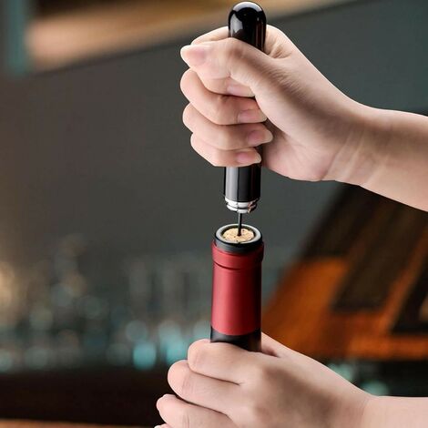 Ouvre-bouteille de vin de pompe à air portable en forme de stylo