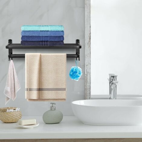 SAYAYO 60C Porte Serviette Salle De Bain, Support Serviette Ural En