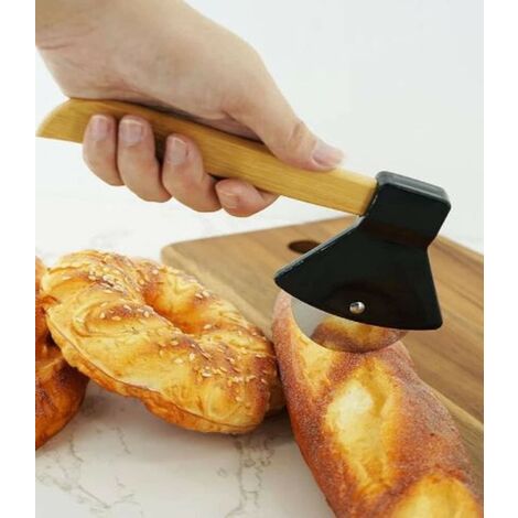 Roulette à Pizza Inox Pro Anti-adhérente Couleur Extérieure Jaune Matière Acier Inoxydable Colisage A L'unité Diamètre 10 Cm