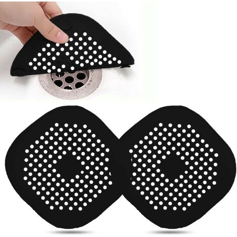 2 Pcs Protection de Drain de Silicone, Filtre Evier de Cuisine avec Ventouse (1/5)