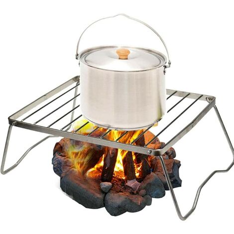 Acier Inoxydable Barbecue Grill, Pliable, vertical, portable, 25,5x15x12,5cm (1/5)