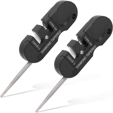 2 pièces Aiguiseur de Couteaux de Poche, Affûteur pour couteaux de poche (1/5)