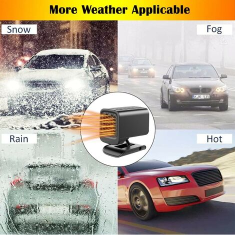 Chauffage Voiture Portable Sur Batterie 18V - Double Ports USB, Rotation 360°, Alimentation 14-21V DC - Pour Dégivrage Pare-brise Et Chauffage D'Appoint