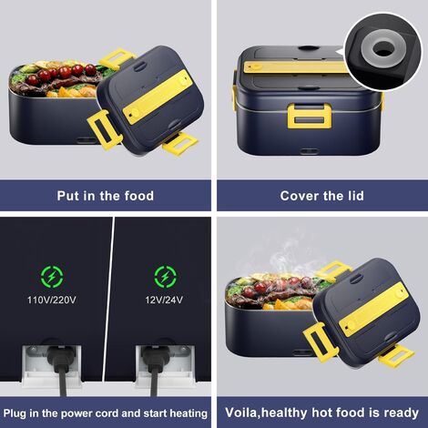 Gamelle Chauffante Électrique 1.8L - 100W, Chauffage Rapide à 25,26€ At Amazon