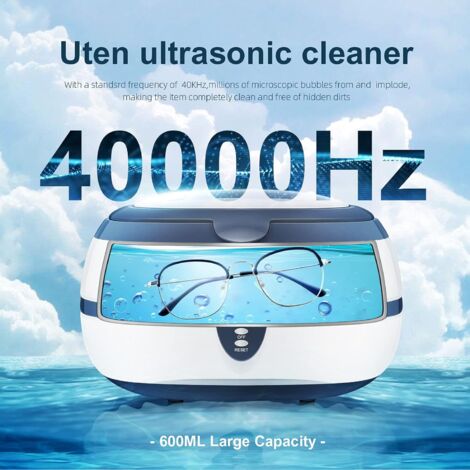 Nettoyeur à Ultrasons 600ML- Appareil Nettoyeur Domestique avec Panier Nettoyage et Support Automatique