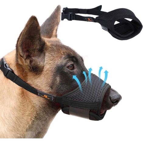Muselière De Chien, eglable, Respirable, Souple, Empêcher de Mordre, Mâcher, Aboyer(XL)