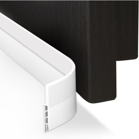 Calfeutrer Bas de Porte, 100 X 4.5CM Bande d'Etanchéité en Silicone, Souple Isolant Phonique Thermique Bas de Porte Adhési (1/5)