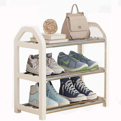 Petite étagère à Chaussures à 3 Niveaux - Mini Organiseur à Chaussures - Rangement à Chaussures - 42 x 19 x 43 cm (1/5)