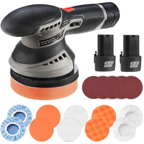 Polisseuse Excentrique 700W - Kit Complet 31 Pièces, 3 Vitesses Variables, Pour Voiture, Meubles, Sols