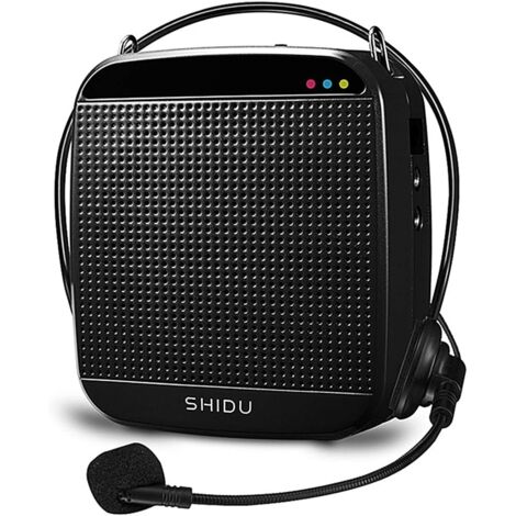 Amplificateur de Voix, Parleur de sonorisation 15W, Support de Carte USB/TF