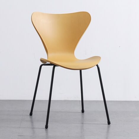 Chaises de Cuisine Modernes, Chaises de Salle à Manger, Jambes jaunes et noires- 81x50x55cm (1/5)
