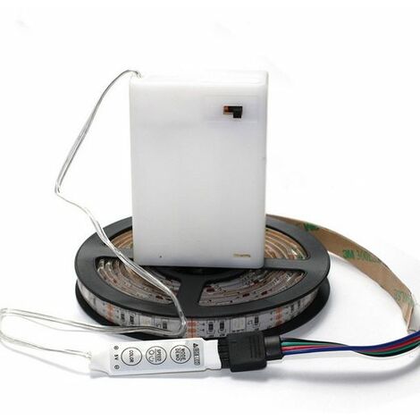 Ruban LED, Bande LED, LED Stripe Changement de couleur, manuel trois boutons, étanche, 2M, KINSI (1/5)