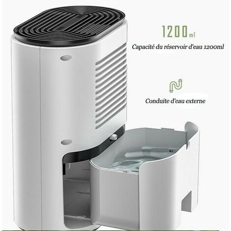 Déshumidificateur grande capacité 3 L, écran tactile LED, humidité constante intelligente, absorbeur d'humidité, sécheur d'air pour la maison, le bureau et la salle de bain