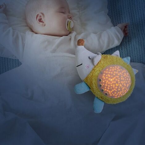 Veilleuse LED, Veilleuse Enfant, projection Light, Lumière d'apaisement pour bébé,Avec musique, KINSI