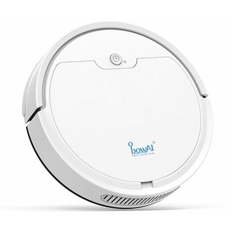 Aspirateur robot, Robot Laveur, Aspirateur robot 2 en 1, Contrôle APP, puissance d'aspiration 1600 PA, prévention des chutes, Blanc, KINSI