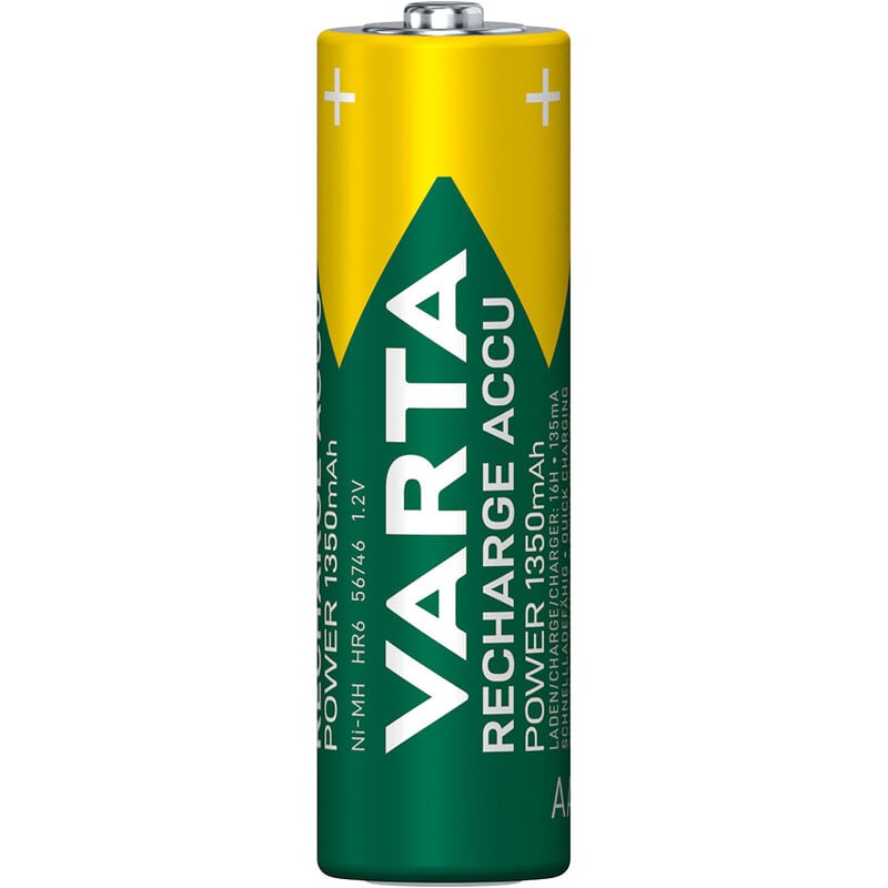 Piles rechargeables VARTA LR06 AA 2100 mAH 5+1 gratuite