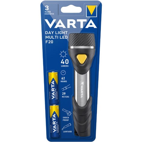 Lampe de poche Day Light Multi LED F20 avec Batterien VARTA