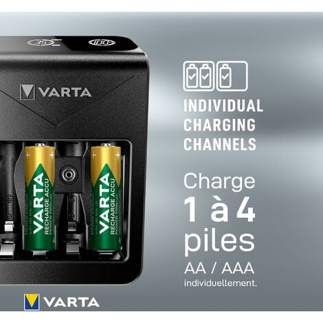 VARTA Chargeur Mural LCD +4AA Accus Power 2100mAh