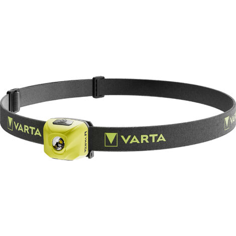 Varta – Lampe frontale ultralégère 300 lumens – Rechargeable – Étanche IPX4 – Modes d'éclairage ajustables – Pour randonnée et escalade