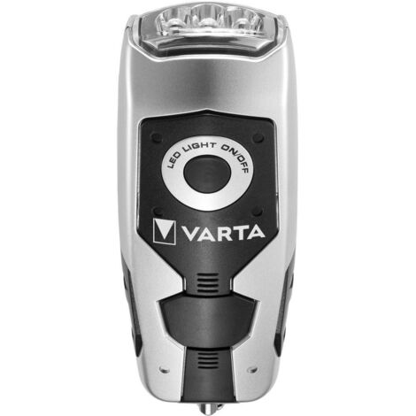 Varta – Lampe torche LED à dynamo 28 lm – Autonomie 1 h – Boîtier anti-chocs – Portée 26 m – Idéale pour camping et secours - LM 1 H (1/10)
