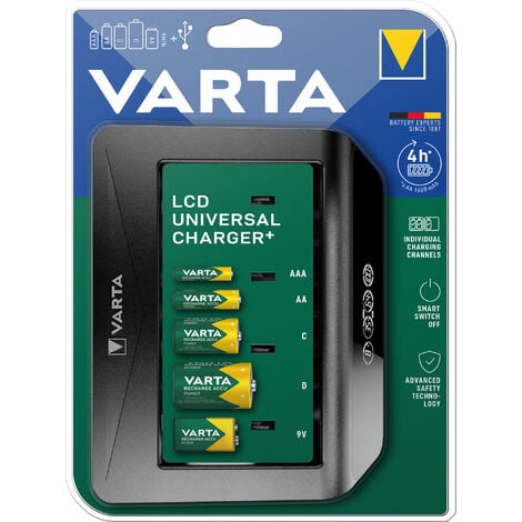 VARTA Chargeur Universel LCD Sans Accu