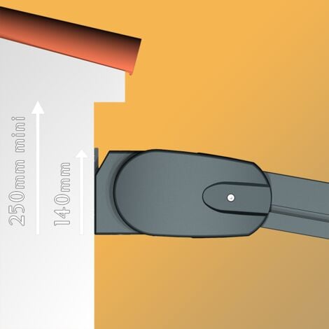 Pergola toile PYRITE 4,00x4,00 M Motorisé Secours à Télécommande + Coffre LED + Lambrequin (Gris anthracite structuré RAL7016ST - Gris graphite) - 2