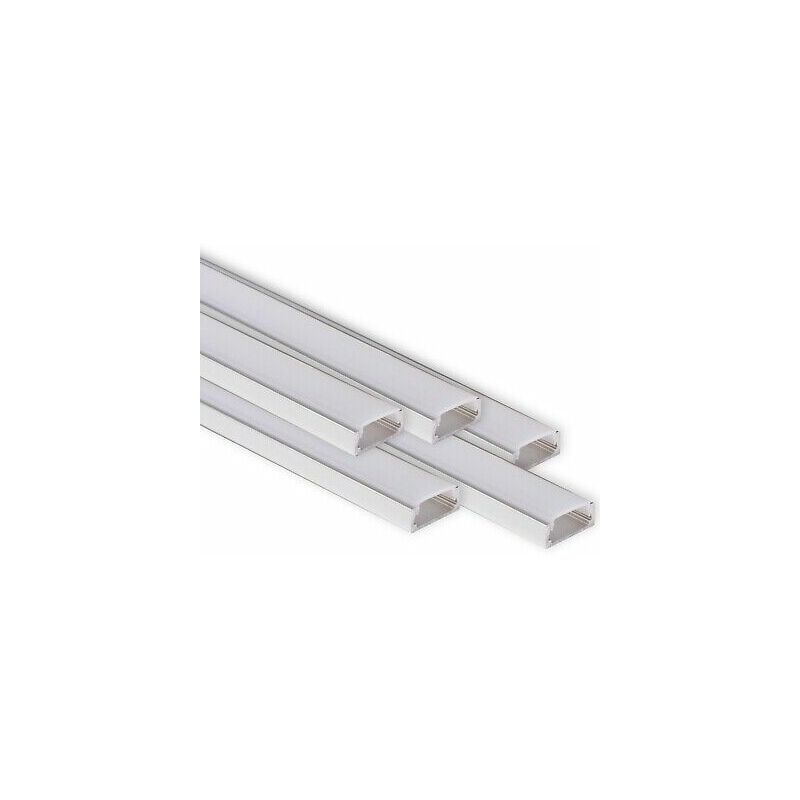 V-TAC SKU 3369 PROFILO ALLUMINIO BIANCO ANGOLO PER STRISCE LED DA 2MT OPACO  VT-8109