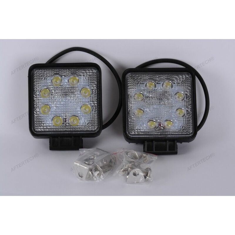 2 PADELLE LUCI FARI LED RALLY PER AUTO PRECISIONLED 12W COME 100W ALOGENA