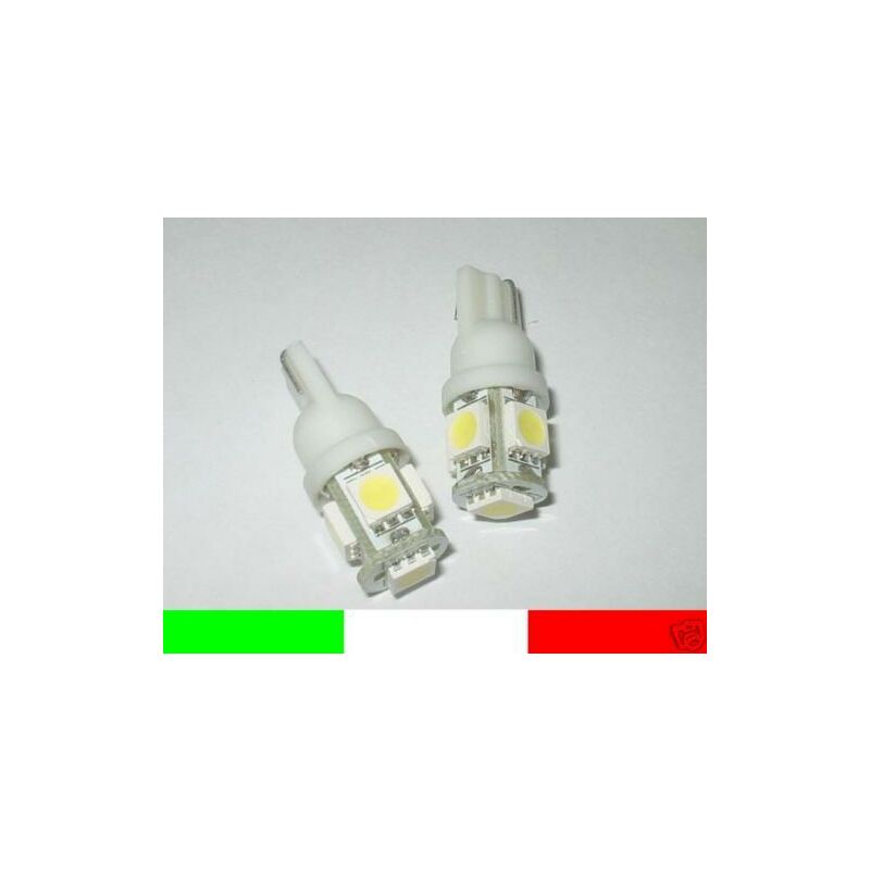 COPPIA LAMPADINE LED TUTTOVETRO BIANCO 5000K W5W T10 A2B46