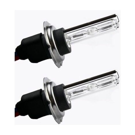 Coppia lampade bulbi kit XENO xenon H7 55w 4300k 12v lampadina luce HID  ricambio fari