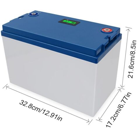 12V 100AH LIFEPO4 PACCO BATTERIA RICARICABILE LITIO FERRO FOSFATO PILA