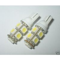 LOTTO 20pz LAMPADINE 5 LED SMD BIANCO 6000K W5W T10 B