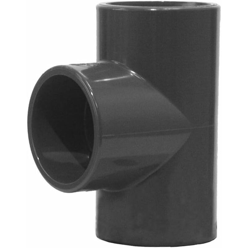 Té PVC pression 90° FFF 63