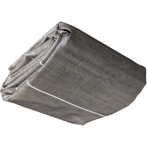 Toile de paillage tissée anti mauvaises herbes Longueur 10m Largeur 2,07m Marron 130gr m2 bache film ZENLYS