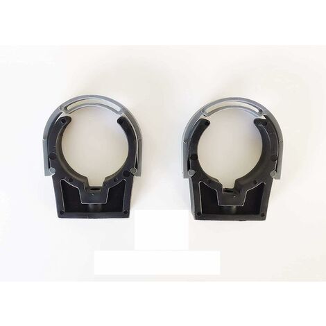 Colliers PVC de fixation à clip PP fermé PVC 50mm (Lot de 2) Fixation Industrielle tuyaux