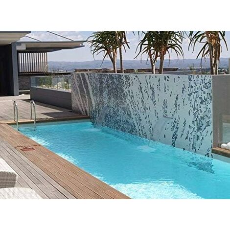 Lame d'eau cascade acrylique 120cm – Connexion Ø50mm – Pour écoulement optimal et ambiance relaxante – Compatible systèmes d'eau standard