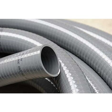 Tuyau PVC souple 15M Ø 40mm – Pression 18 bars – Lisse renforcé pour bassins et piscines – Antichoc et indéformable – Espiroflex