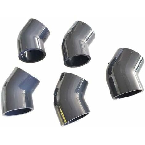 Coude 45° PVC femelle à coller Lot de 5   50mm