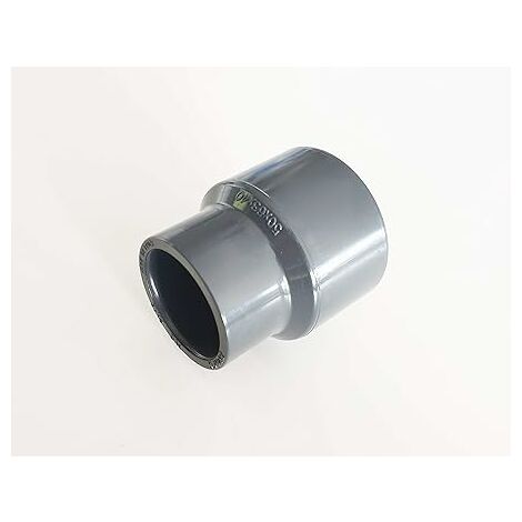 Interplast – Réduction conique 50mm femelle vers 40mm femelle PVC – Pression PN16 – Raccord pour évacuation d'eau – Applications piscine et arrosage