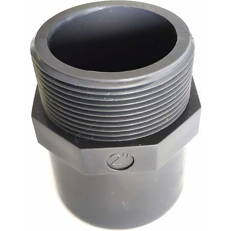 Interplast – Embout fileté 63mm à coller vers filetage à visser 2 – Vanne PVC pression – Applications sous pression – Connexion fiable et durable
