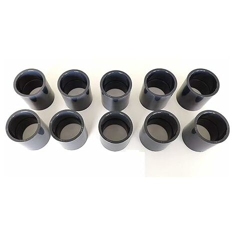 Lot de 10 Manchons ø 50 mm intérieur PVC pression PN16