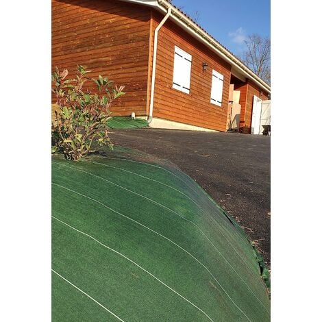 VOUNOT Toile de paillage contre les mauvaises herbes 25Mx2M Anti-UV 100g/m2